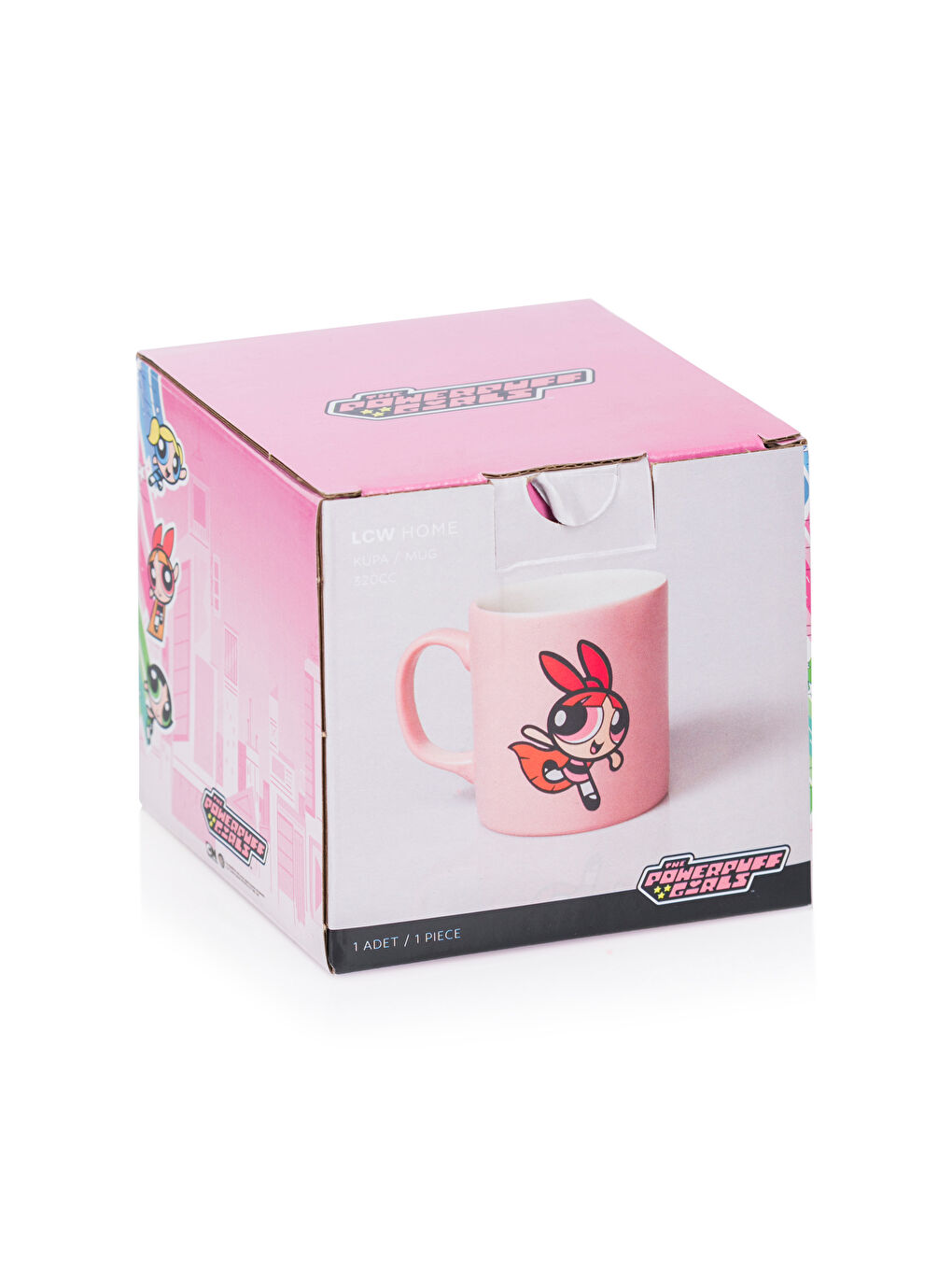 Pembe Powerpuff Girls Baskılı Seramik Kupa 320 ml-3