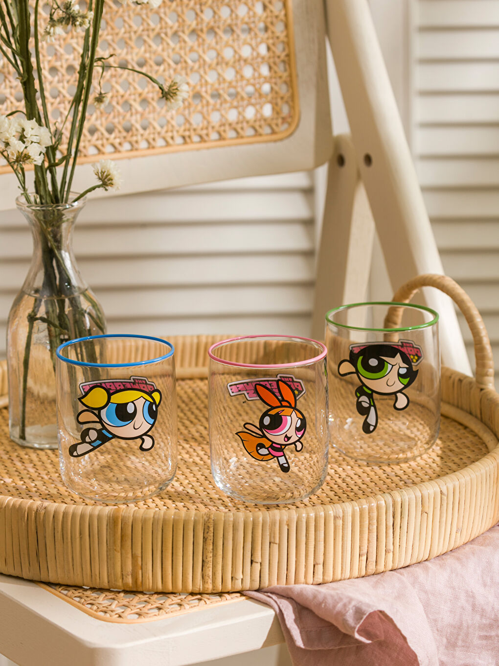 LCW HOME Karışık Baskılı Powerpuff Girls Baskılı Cam Bardak 3'lü 350 Ml - 2