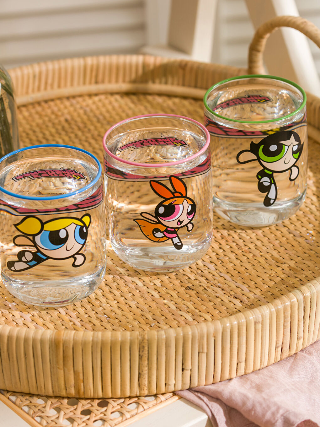 LCW HOME Karışık Baskılı Powerpuff Girls Baskılı Cam Bardak 3'lü 350 Ml - 3