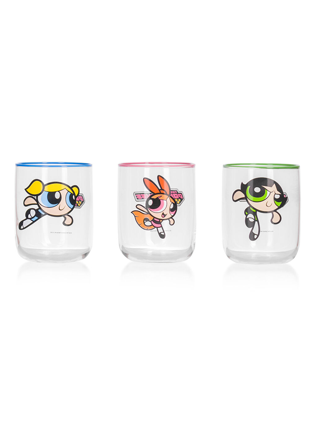 LCW HOME Karışık Baskılı Powerpuff Girls Baskılı Cam Bardak 3'lü 350 Ml - 5