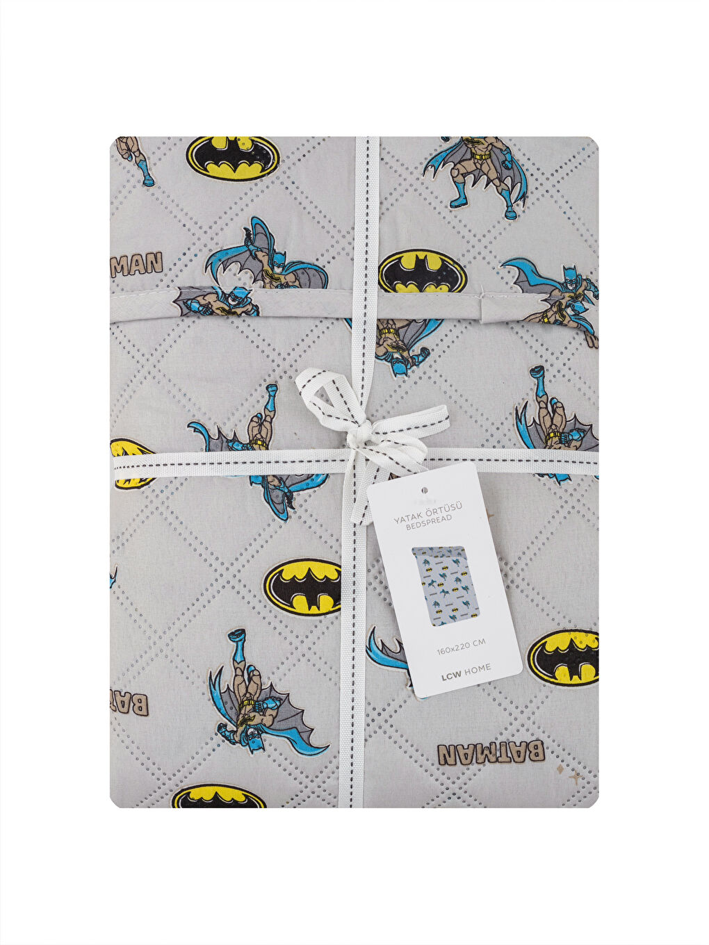 LCW HOME Karışık Batman Baskılı Çocuk Yatak Örtüsü 160x220 Cm - 4