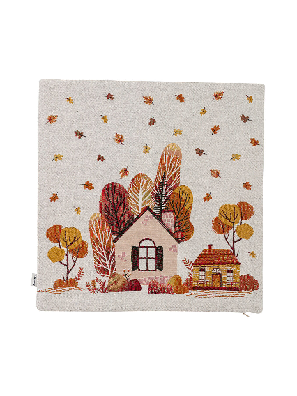 LCW HOME Ekru Baskılı Kırlent Kılıfı 45x45 Cm - 4