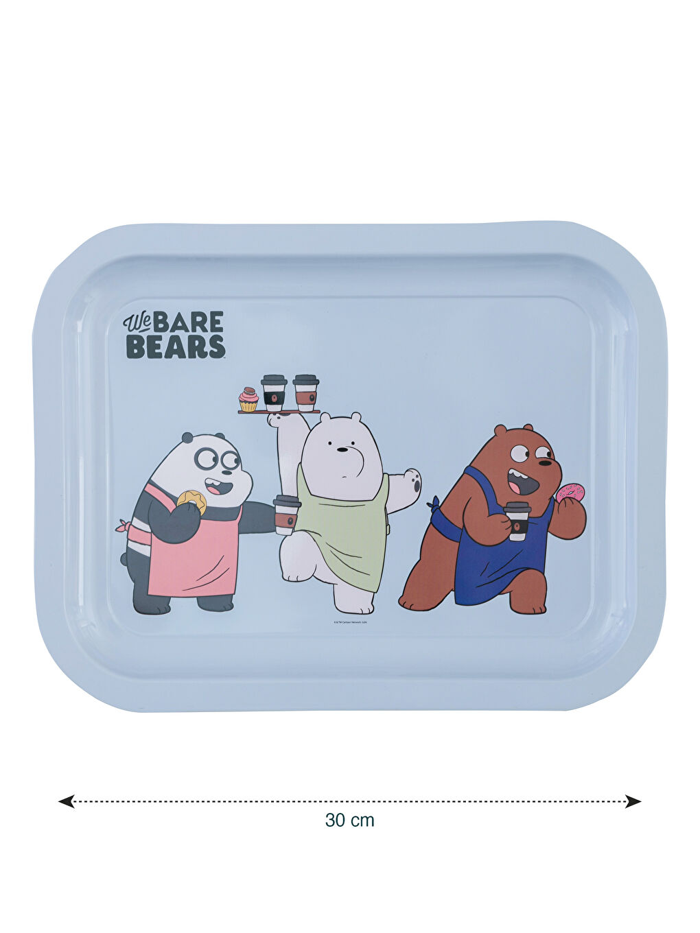 LCW HOME Buz Mavisi We Bare Bears Baskılı Tepsi 23x30 Cm - 3