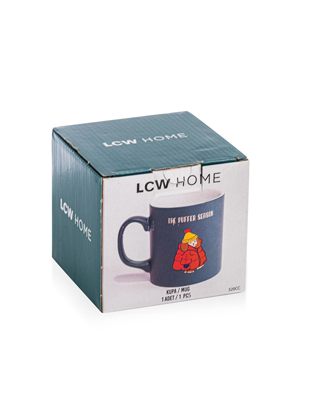 LCW HOME Mavi Baskılı Seramik Kupa 320 Ml - 3