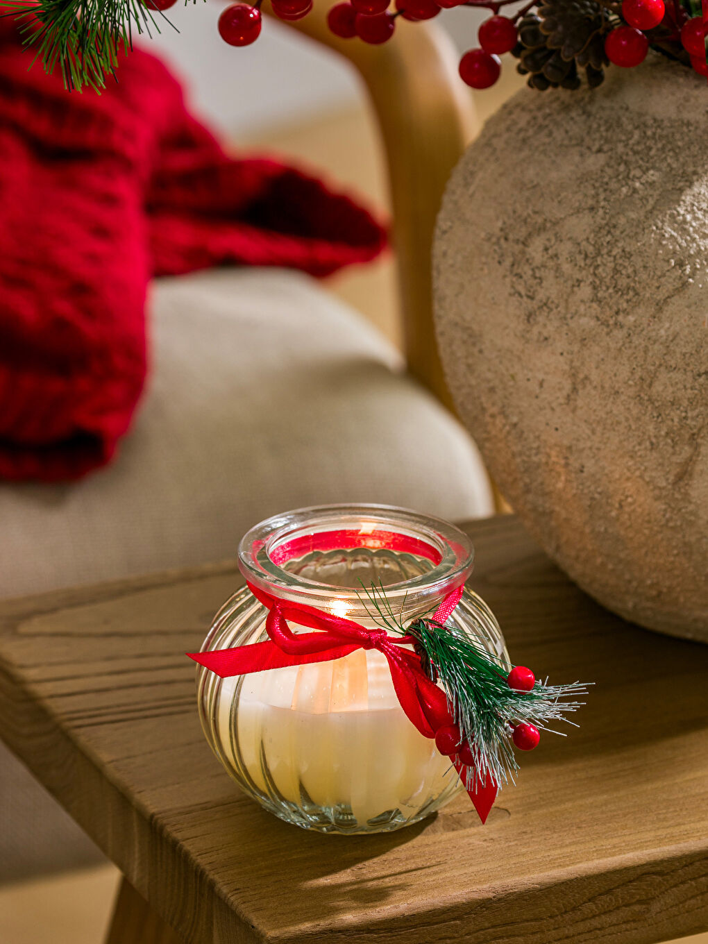 Lumânare Decorativă Tematică de Crăciun 9 cm