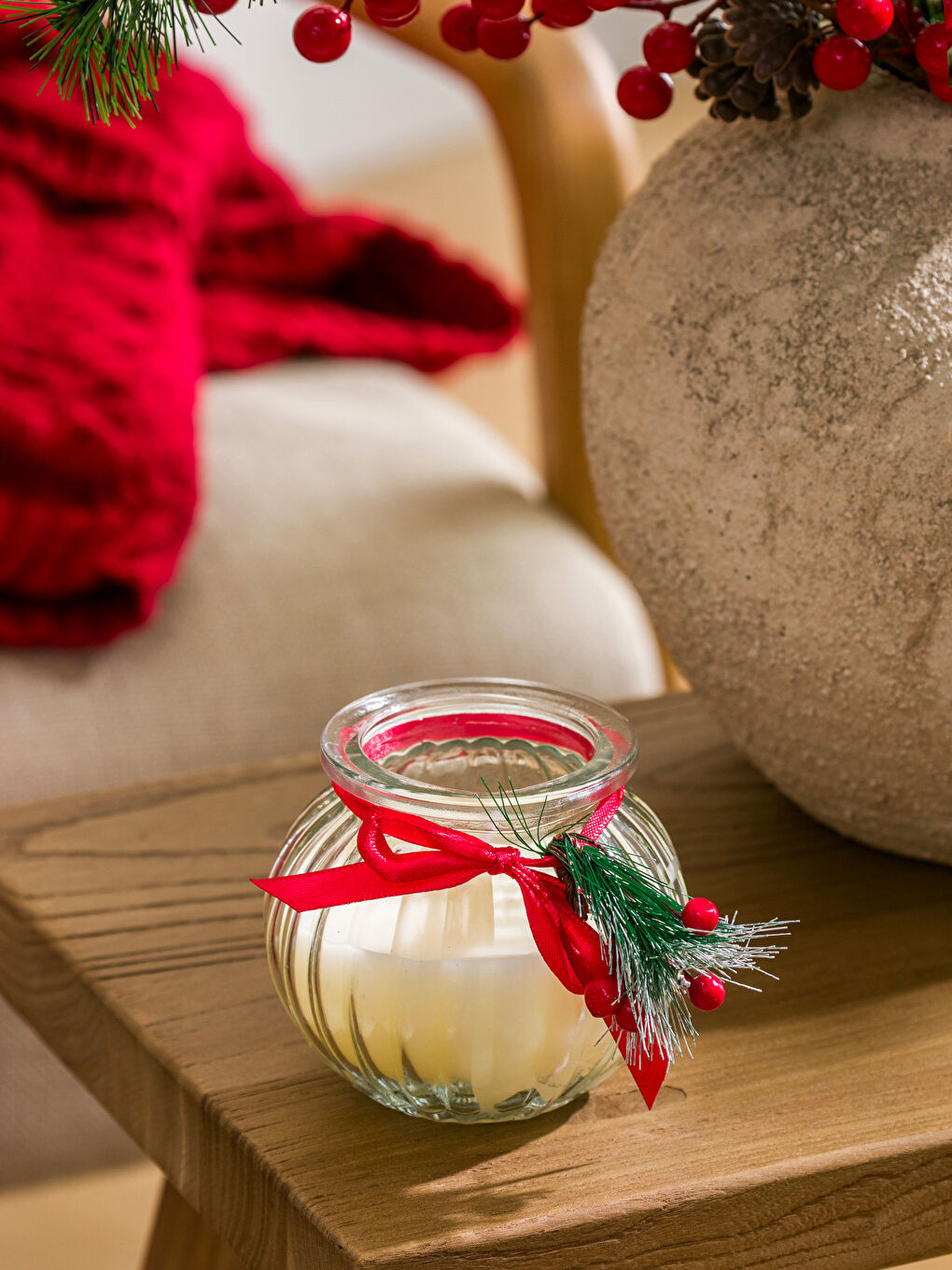 Lumânare Decorativă Tematică de Crăciun 9 cm-1