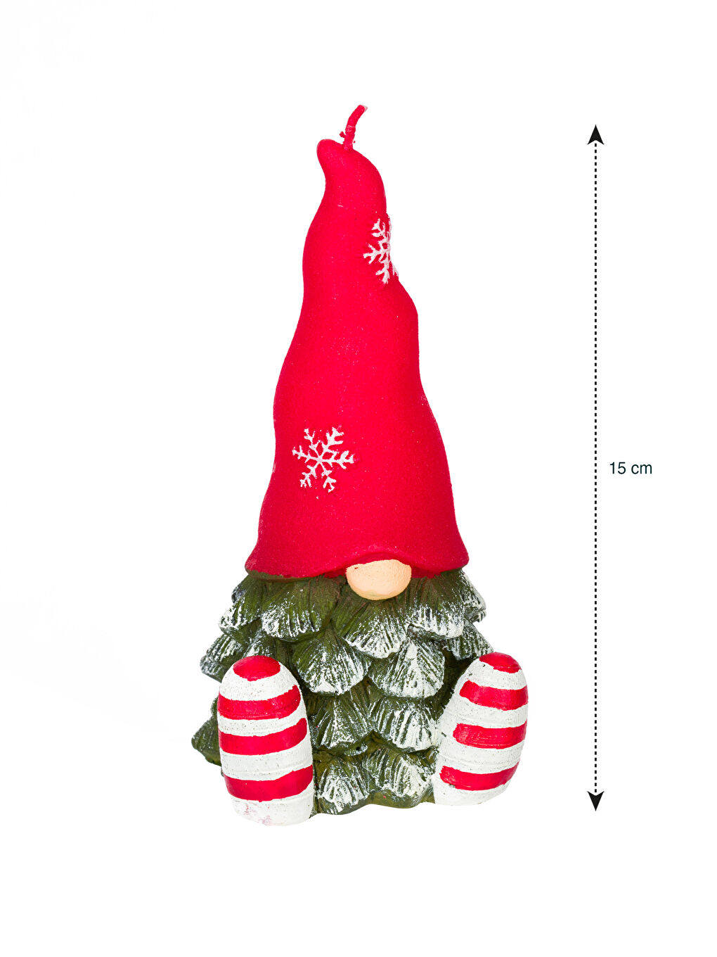 Рождественская Декоративная Свеча 15 см-3