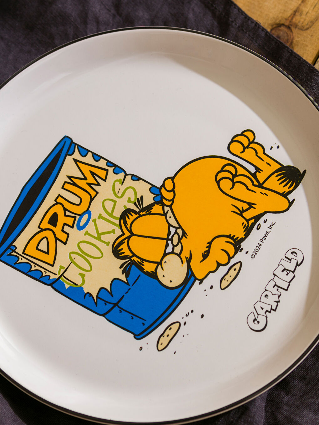 LCW HOME Beyaz Garfield Baskılı Seramik Pasta Tabağı 20 Cm - 2