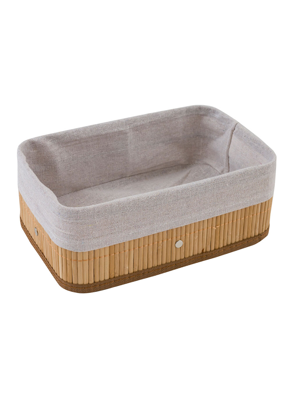 Katlanabilir Bambu Sepet 26x16x10 cm-4