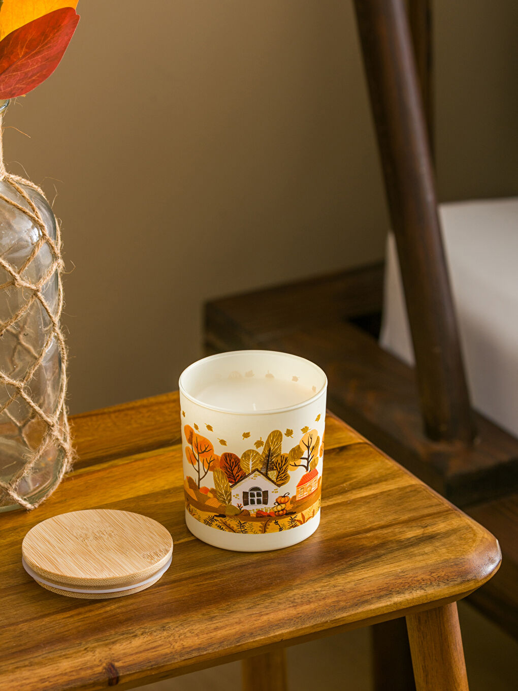 Štampana Sveća u Čaši sa Poklopcem-1