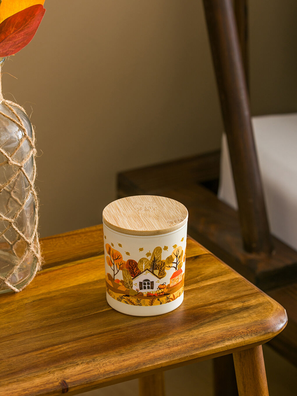 Štampana Sveća u Čaši sa Poklopcem-2