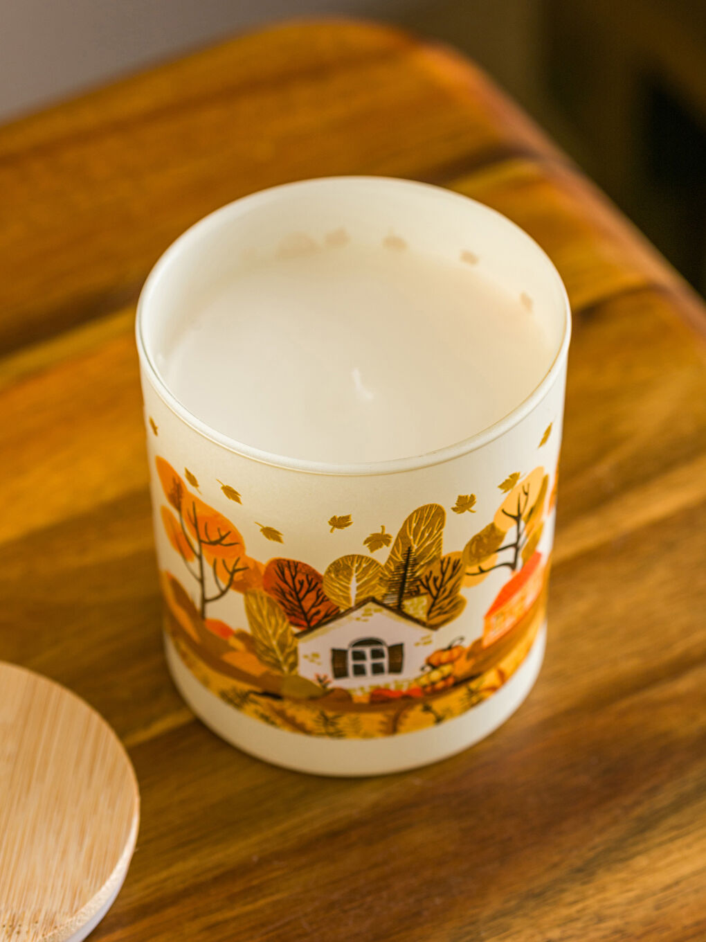 Štampana Sveća u Čaši sa Poklopcem-3