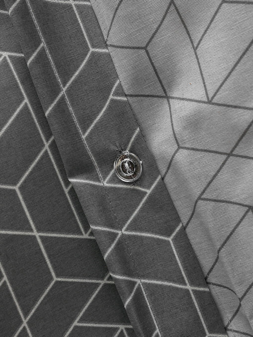 Gri Desenli Çift Kişilik Nevresim Seti-5