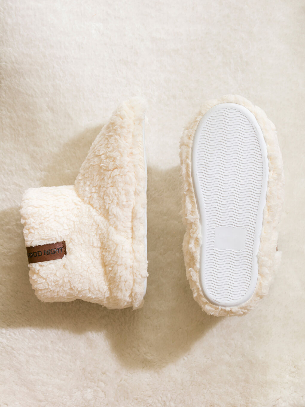 Plain Plush Women's Home Slipper Boots-3