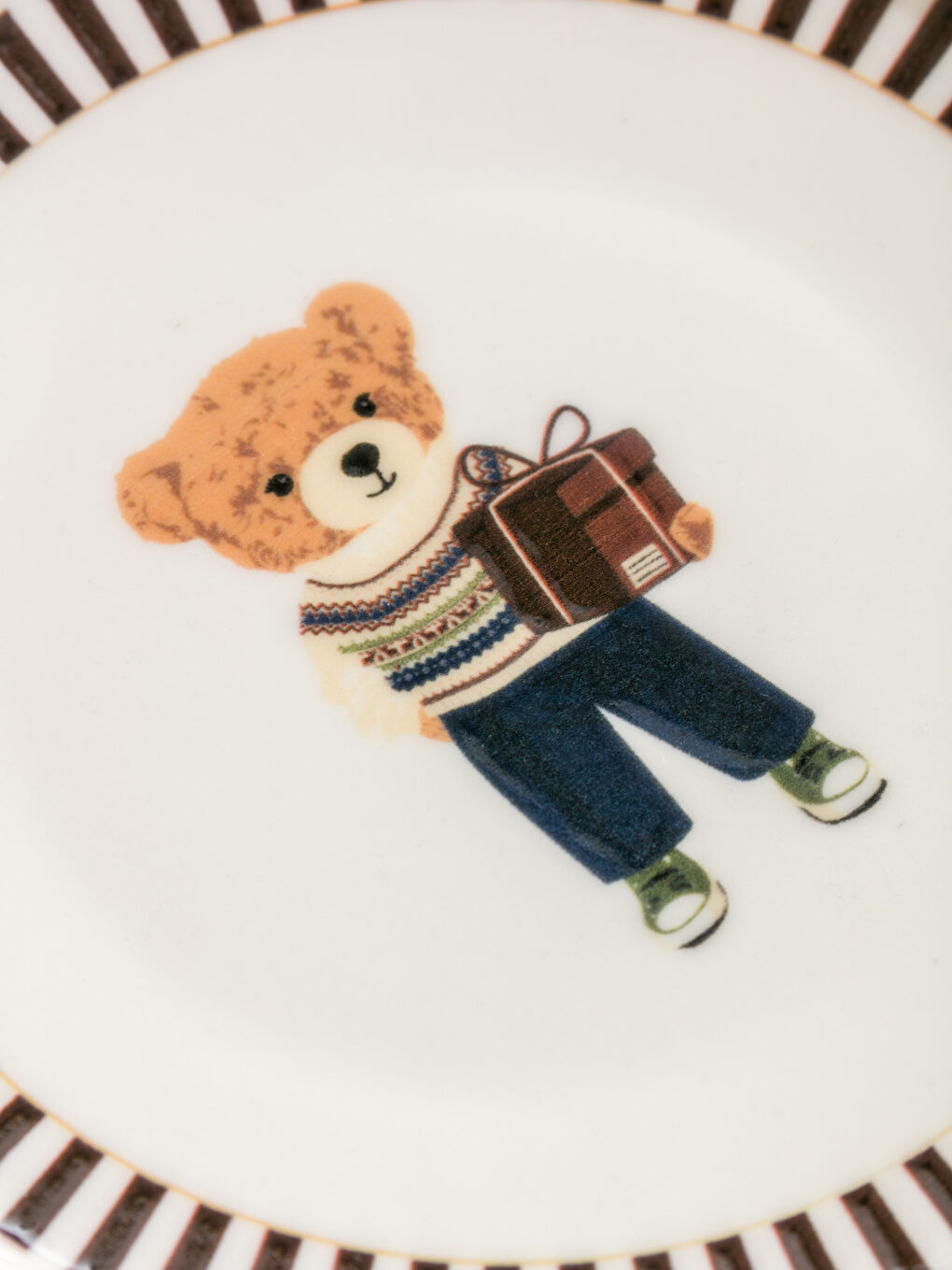 LCW HOME Karışık Baskılı Ayıcık Teddy Baskılı Porselen Tabak 21 Cm - 2