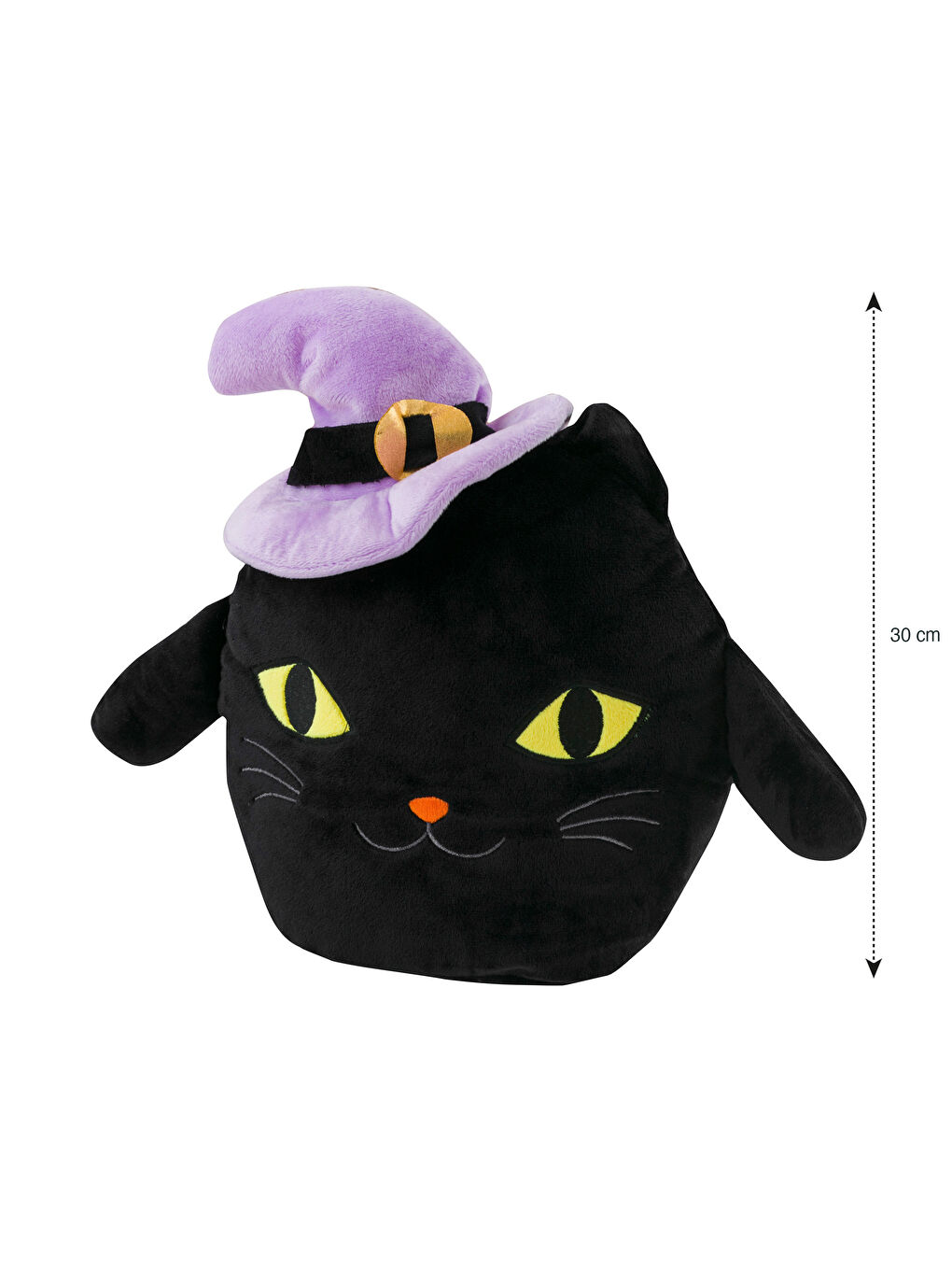 H12 Cat Figured Filled Plush Baby Cushion 30 cm -W4H593Z1-LEG