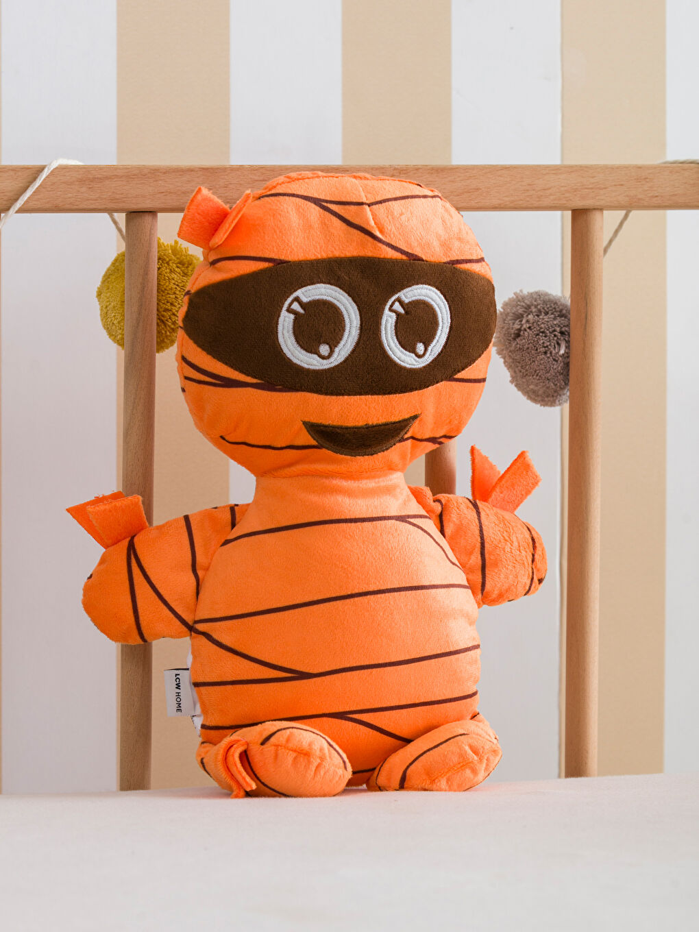 LCW HOME Turuncu H12 Mumya Figürlü Dolgulu Pelüş Bebek Kırlent 38 Cm