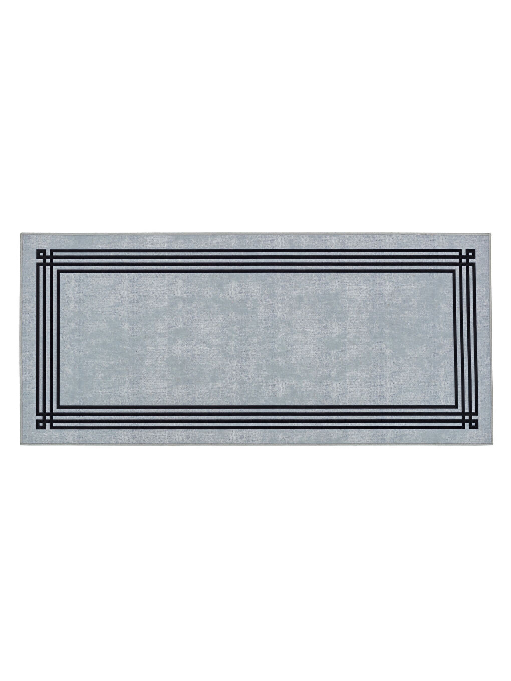 Gri Çizgi Desenli Banyo Paspası 50x110 cm-5