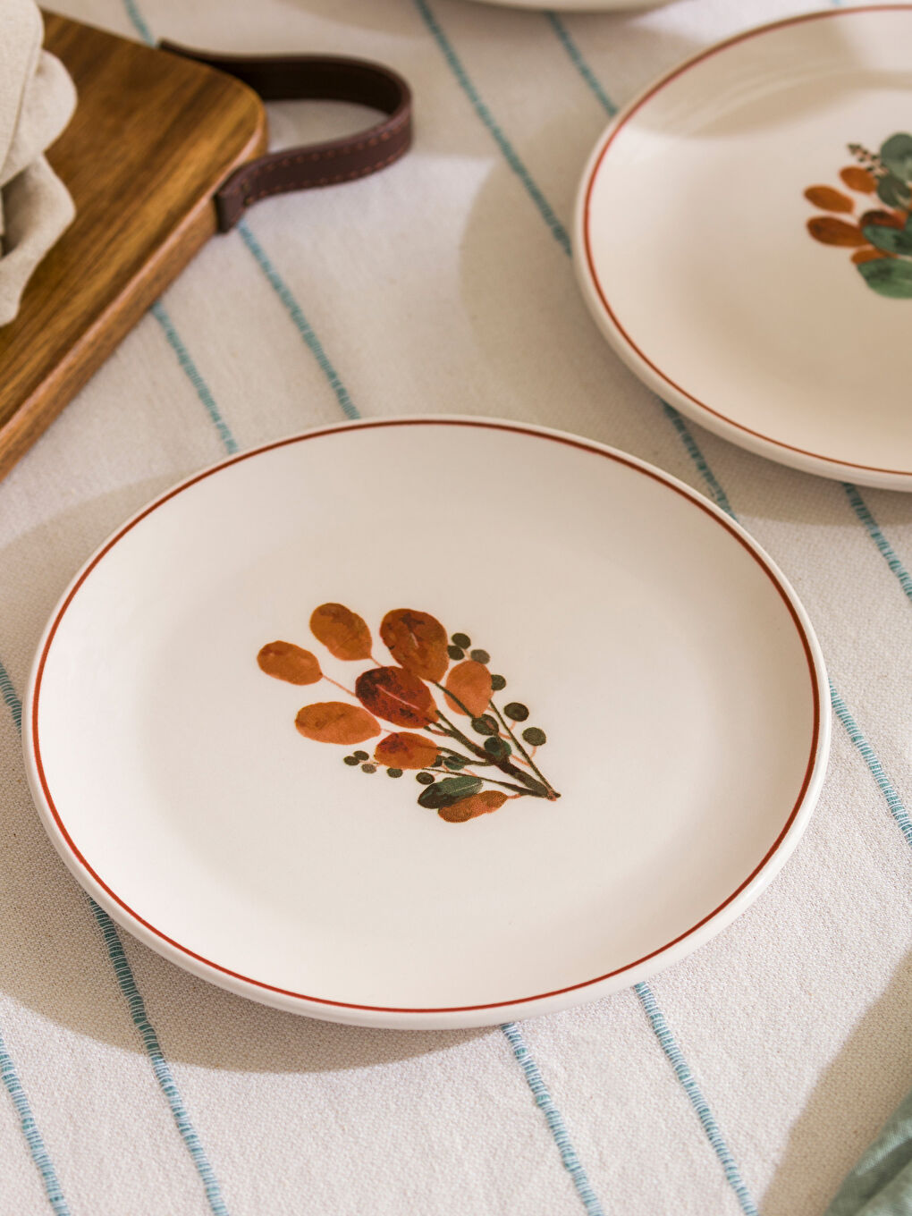 Štampani Keramički Tanjir Set od 4 21 cm-1