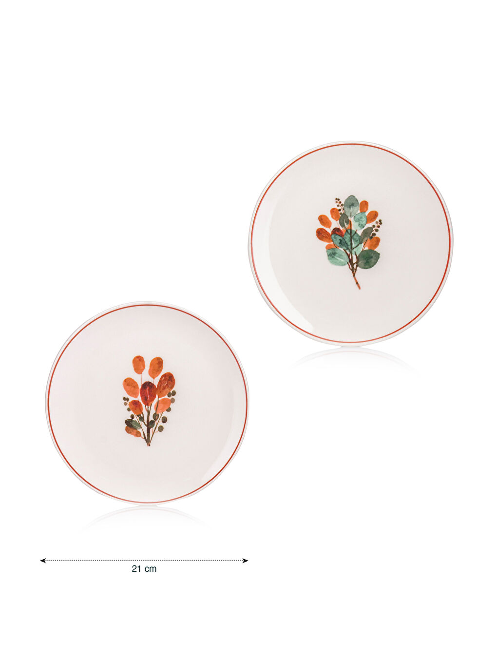 Štampani Keramički Tanjir Set od 4 21 cm-4