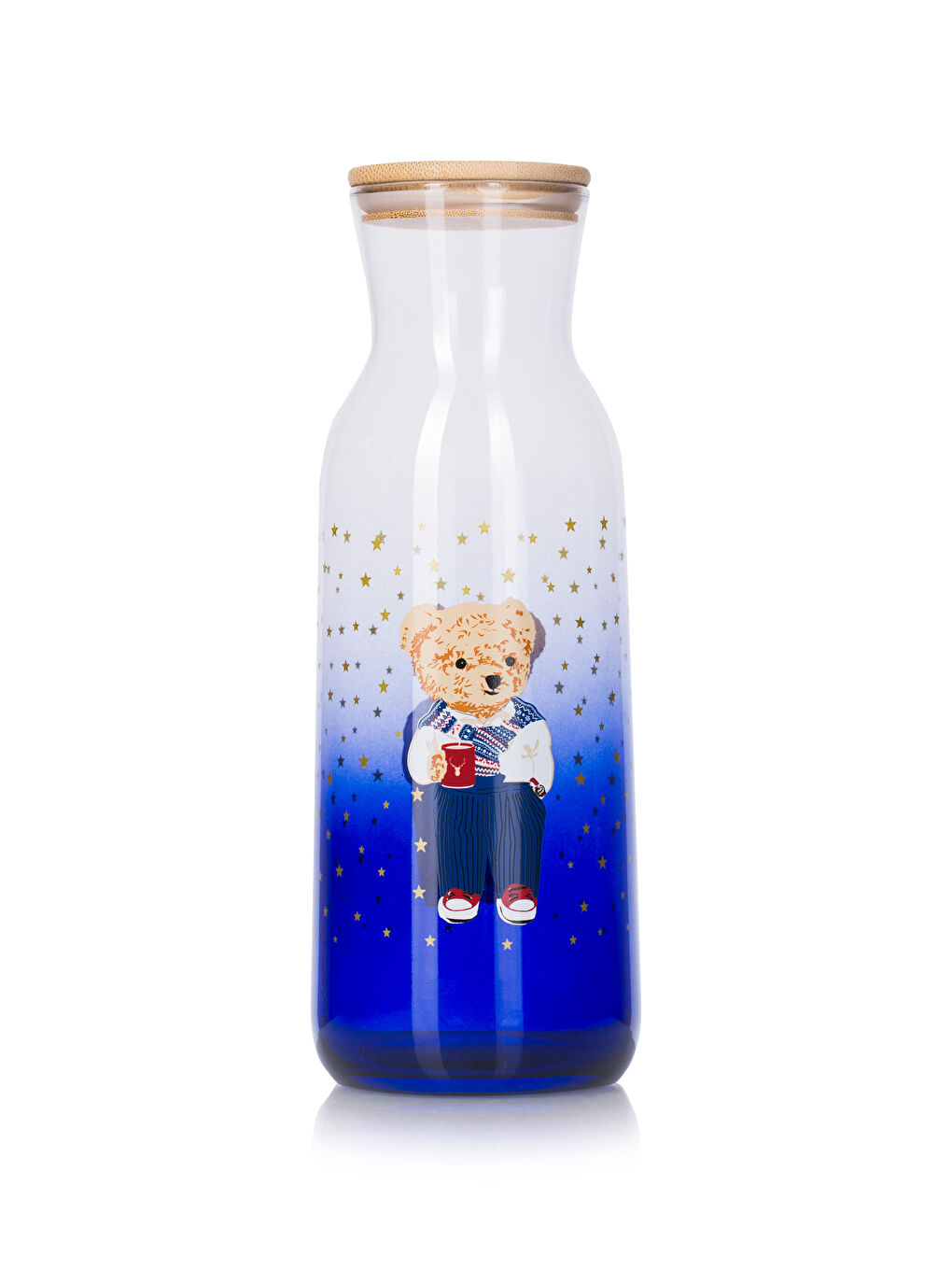 LCW HOME Lacivert Ayıcık Teddy Baskılı Kapaklı Sürahi 1200 Ml - 4