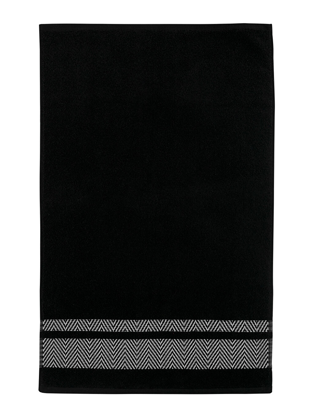 Siyah Desenli Yüz Havlusu 50x80 cm-4
