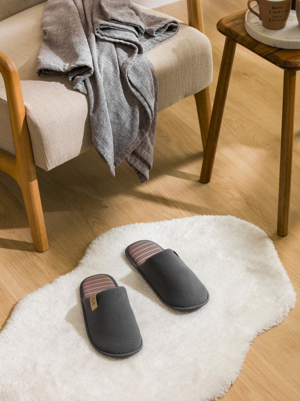 Striped Men's Home Slippers