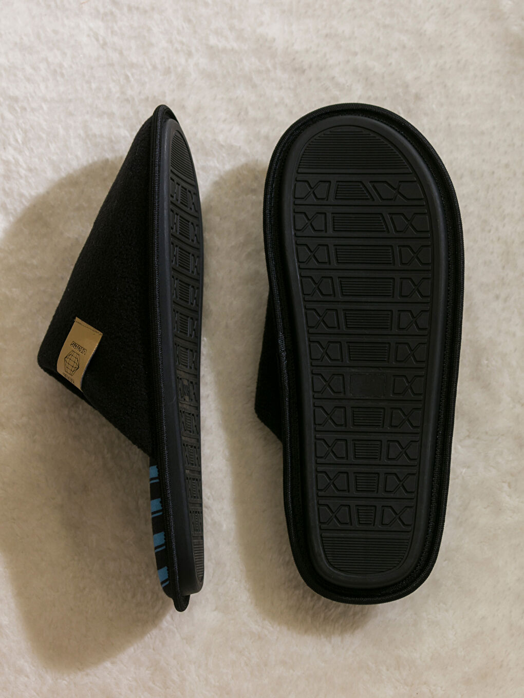 Striped Men's Home Slippers-3
