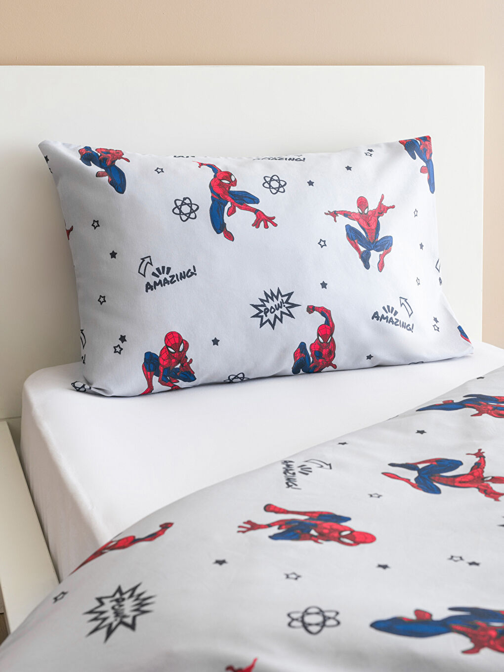 LCW HOME Açık Gri Spiderman Baskılı Çocuk Nevresim Seti - 2