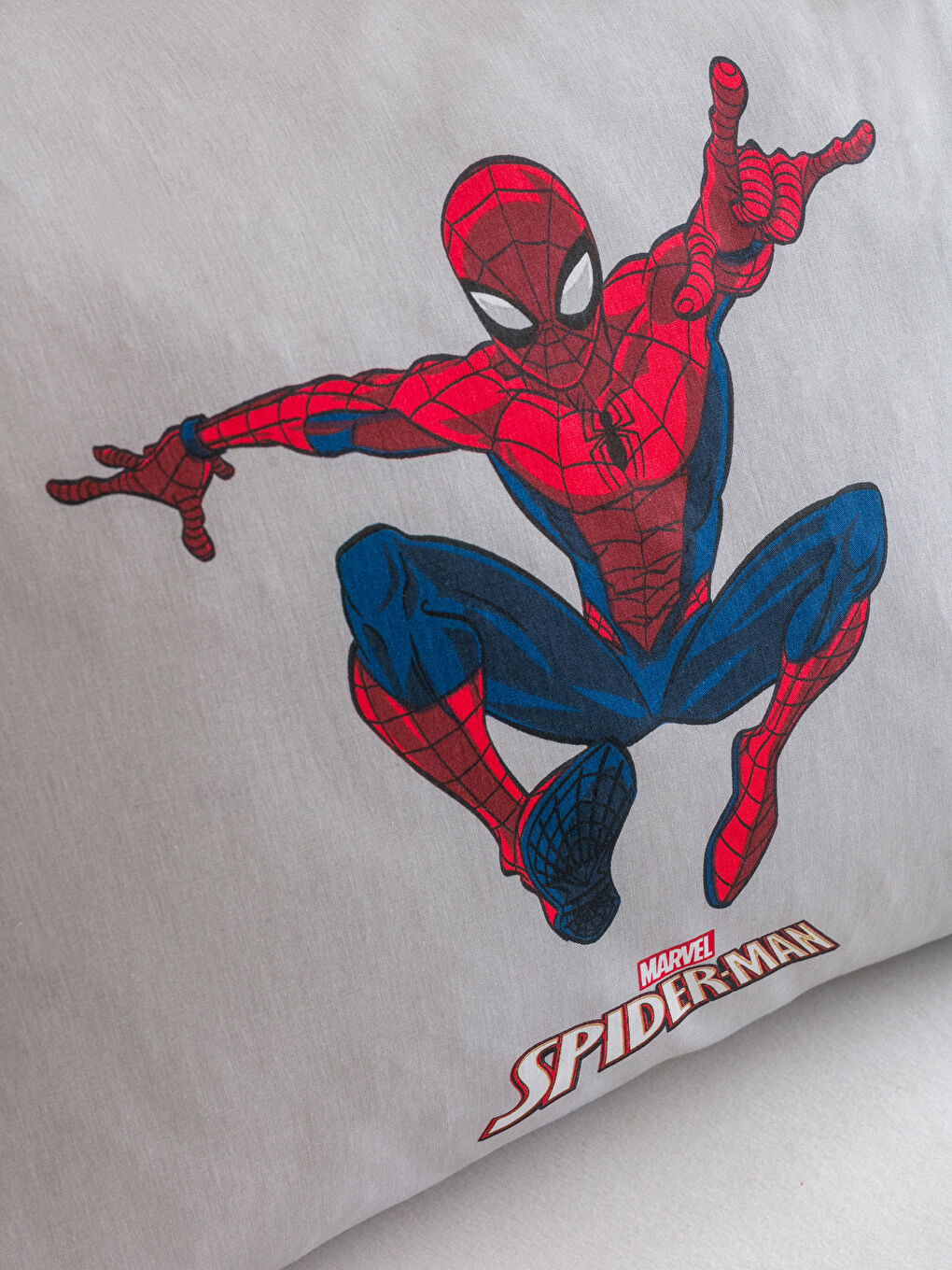 LCW HOME Açık Gri Spiderman Baskılı Yastık Kılıfı 2'li 50x70 Cm - 2