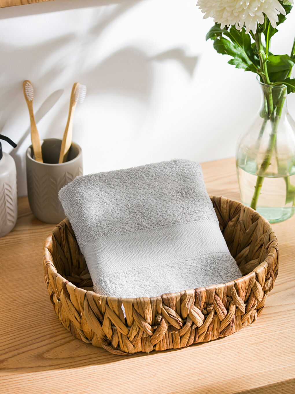 Serviette de toilette en coton 50x80 cm-1