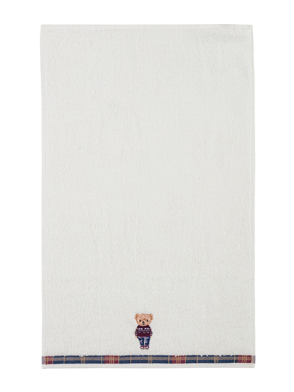 LCW HOME Ekru Ayı Teddy Nakışlı Yüz Havlusu 50x80 Cm - 4