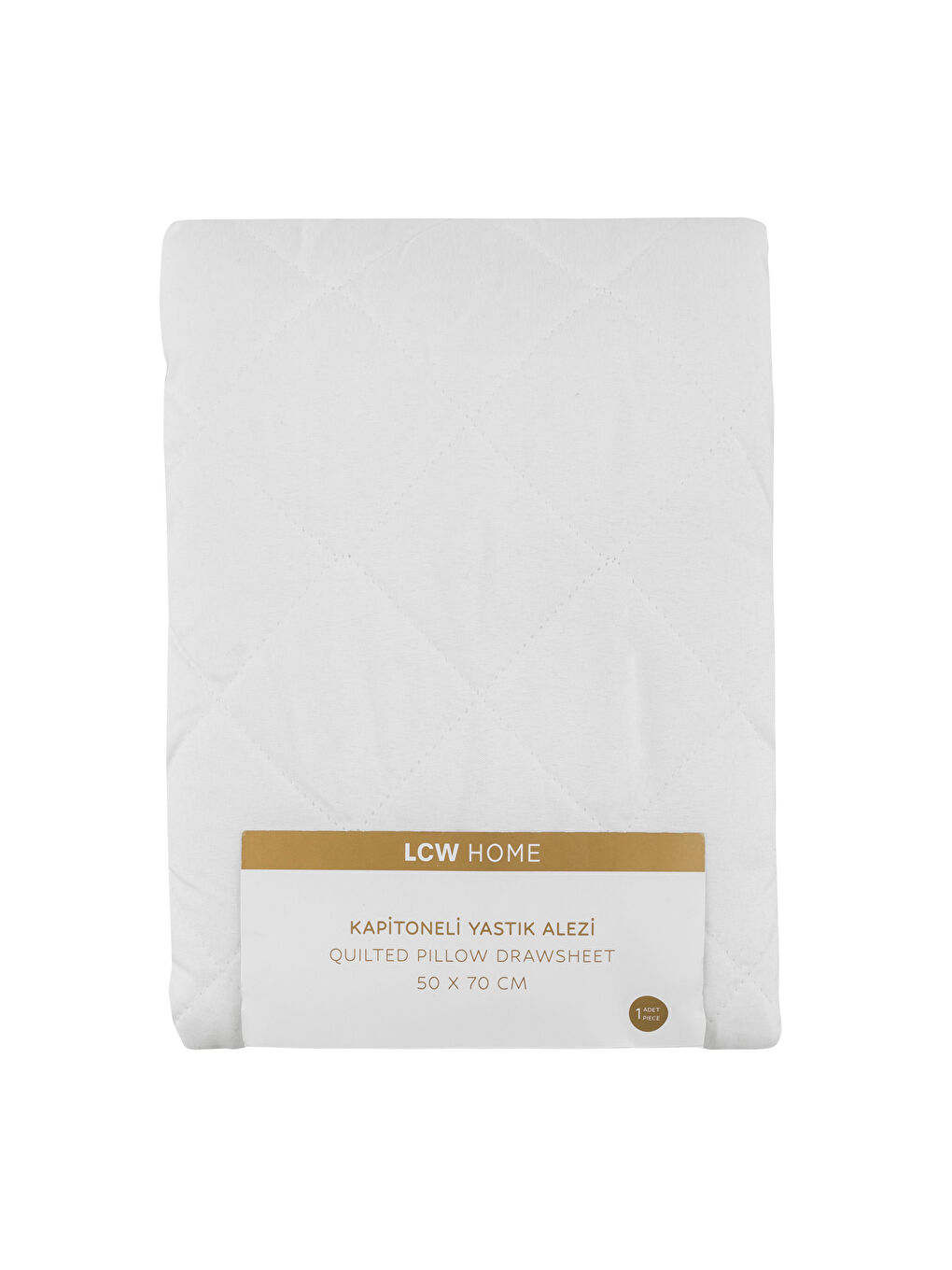 Beyaz Kapitone Desenli Yastık Alezi 50x70 cm-4