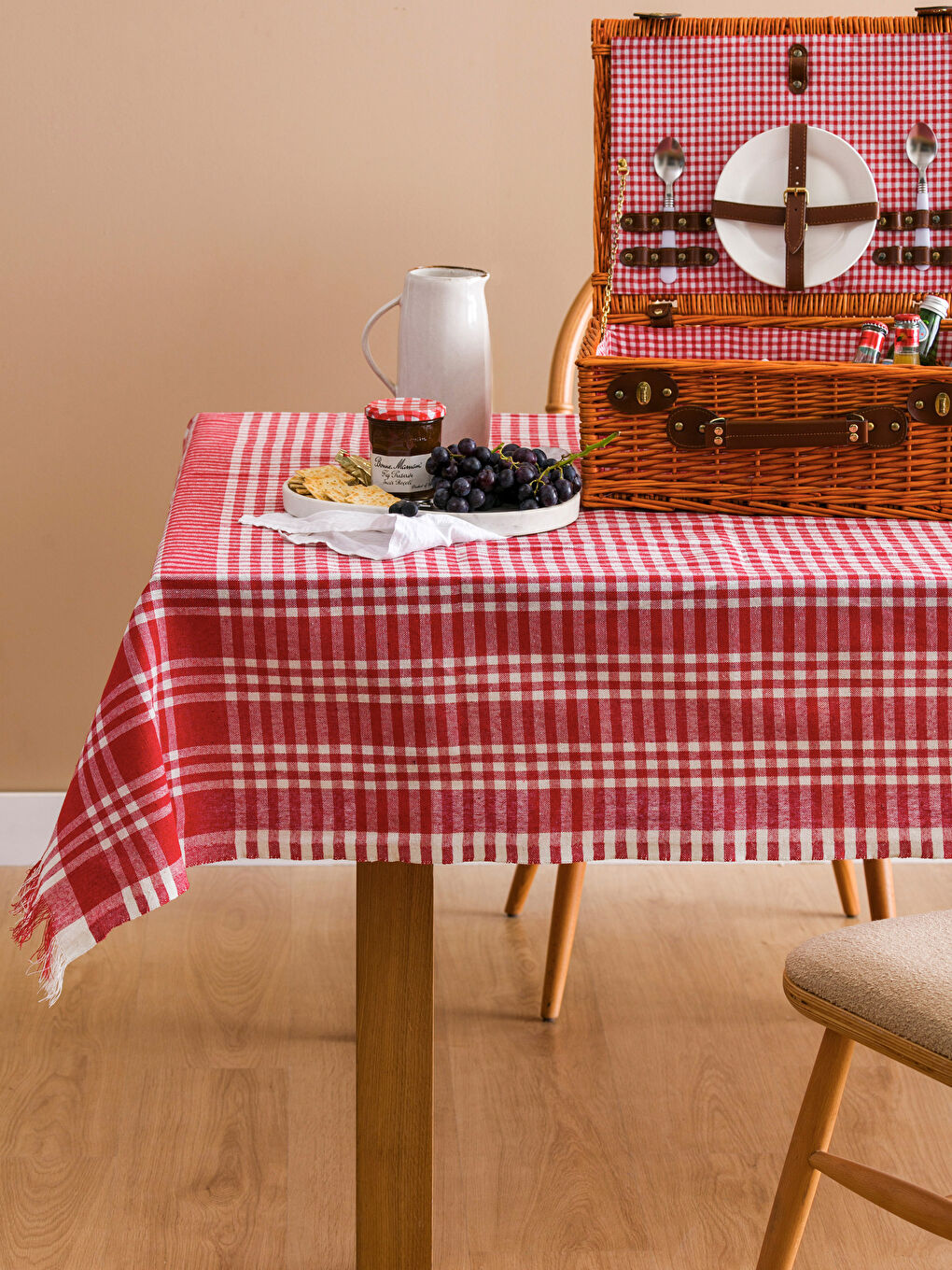 Nappe à carreaux 160x160 cm-1