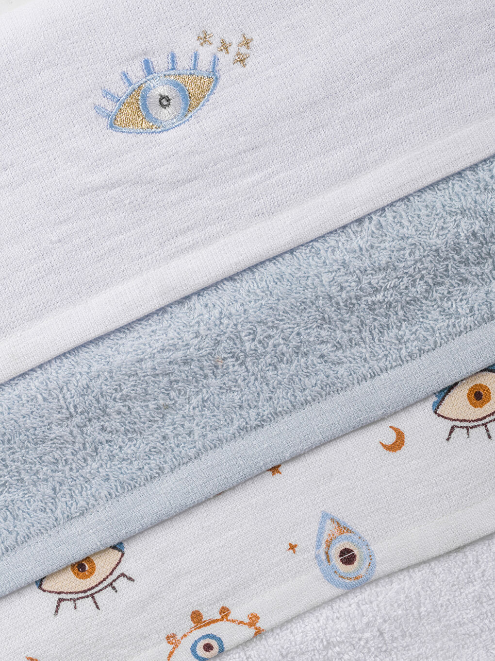 LCW HOME Eye Printed Tea Towel 3-packs 40x50 cm -W4J526Z8-LQQ
