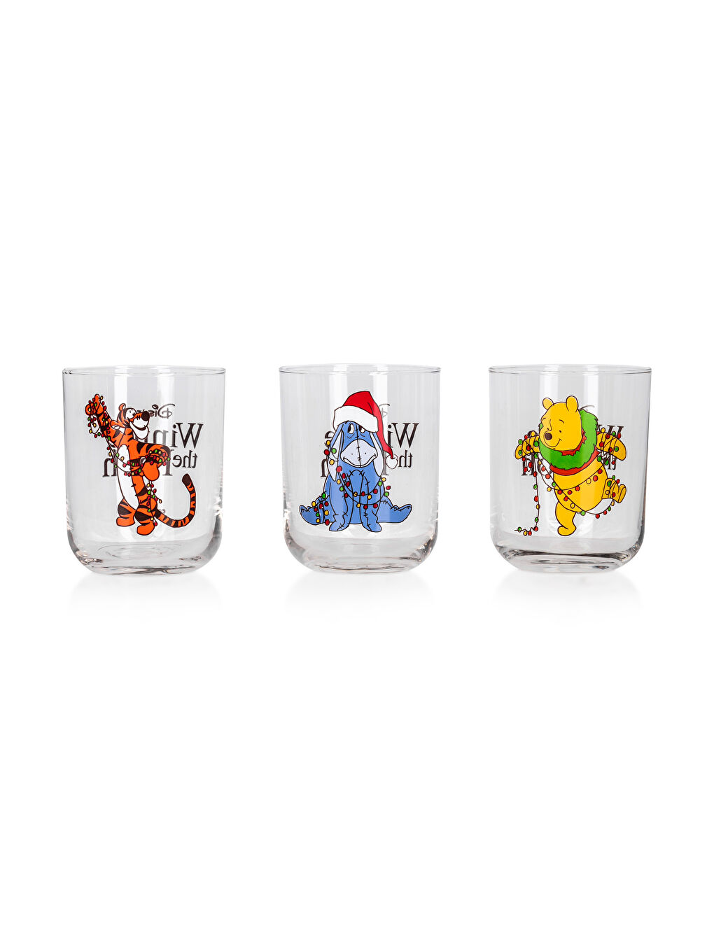 LCW HOME Karışık Baskılı Winnie The Pooh Baskılı Cam Bardak 3'lü 350 Ml - 5