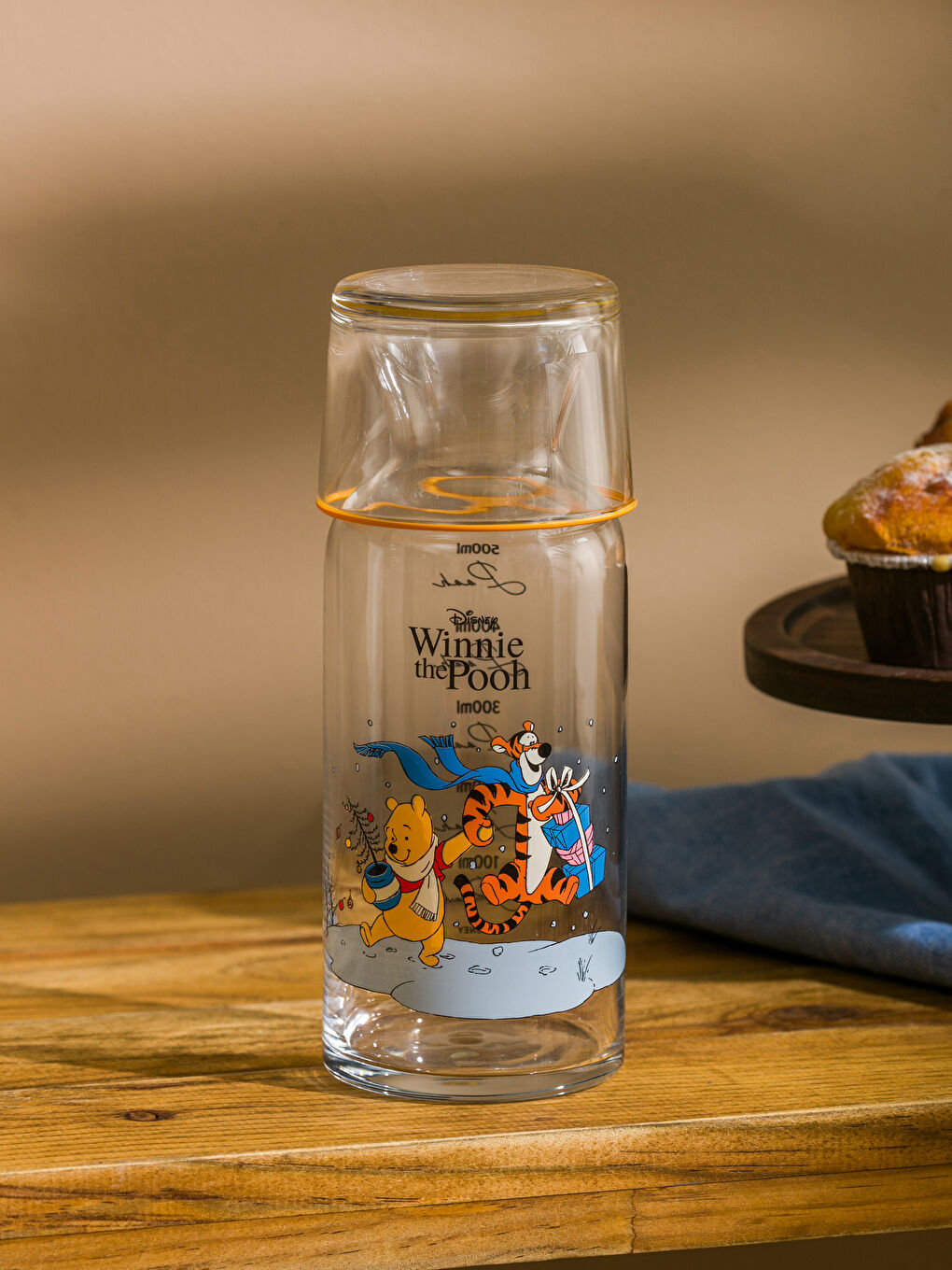 LCW HOME Karışık Winnie The Pooh Baskılı Cam Sürahi 700 Ml - 2