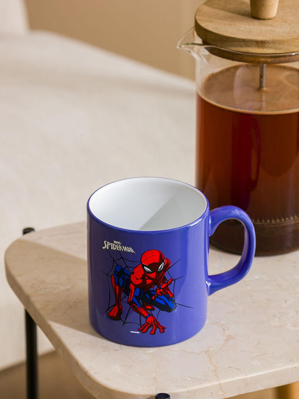 LCW HOME Karışık Baskılı Spiderman Baskılı Seramik Kupa 320 Ml