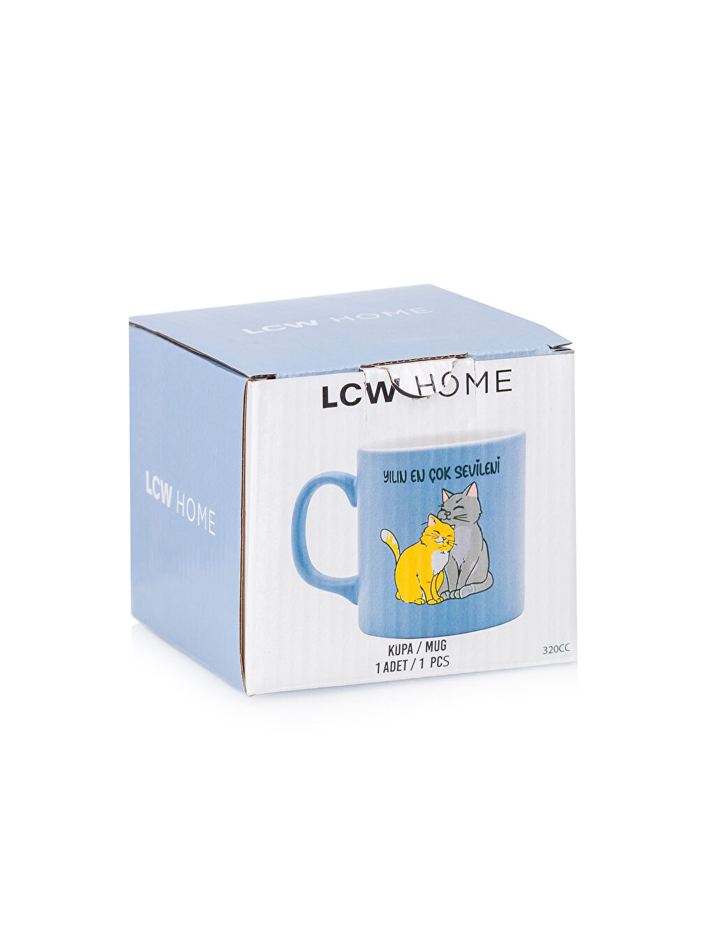 LCW HOME Karışık Kedi Baskılı Porselen Kupa 320 Ml - 3