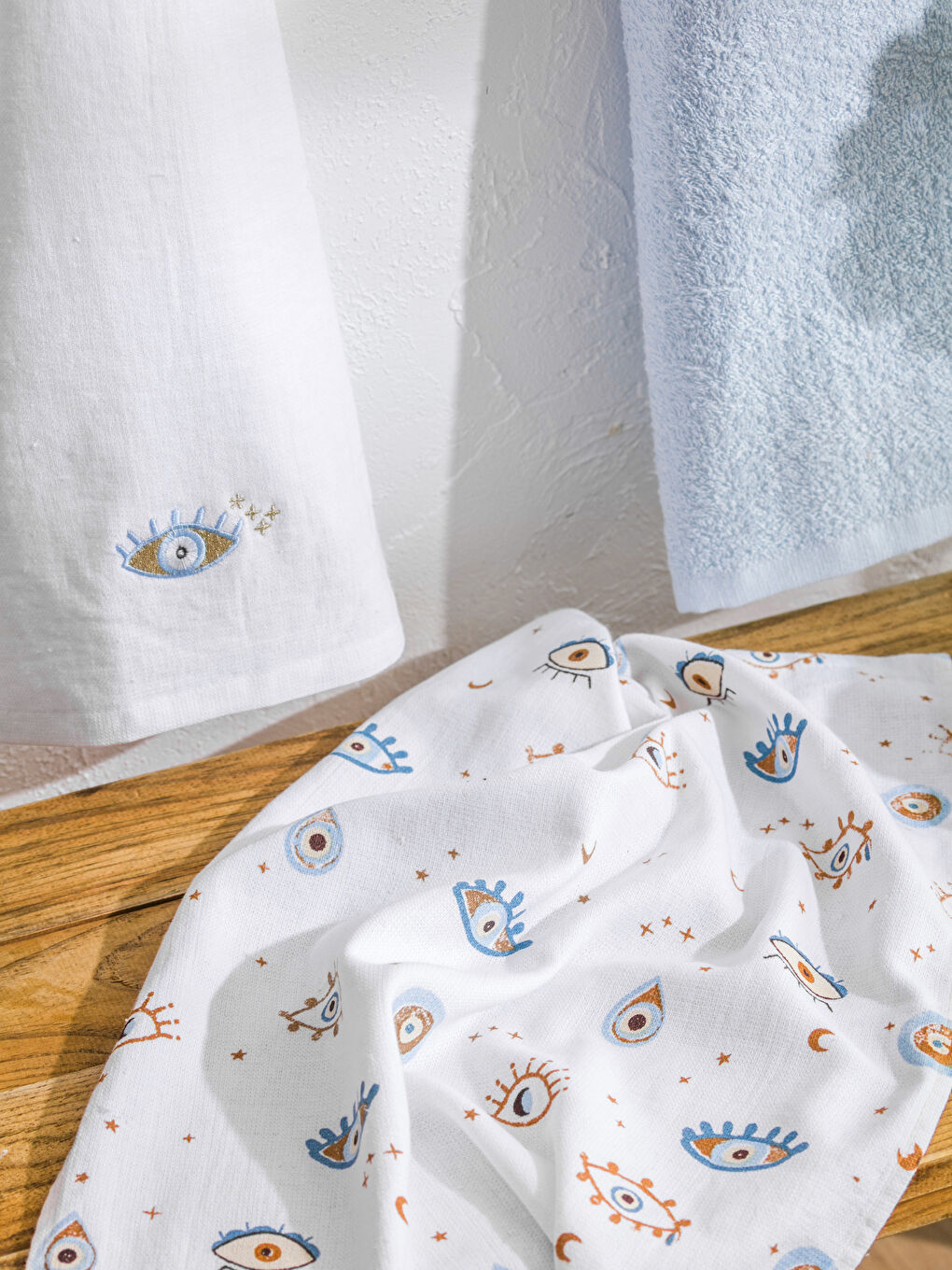 Eye Printed Tea Towel 3-packs 40x50 cm-2