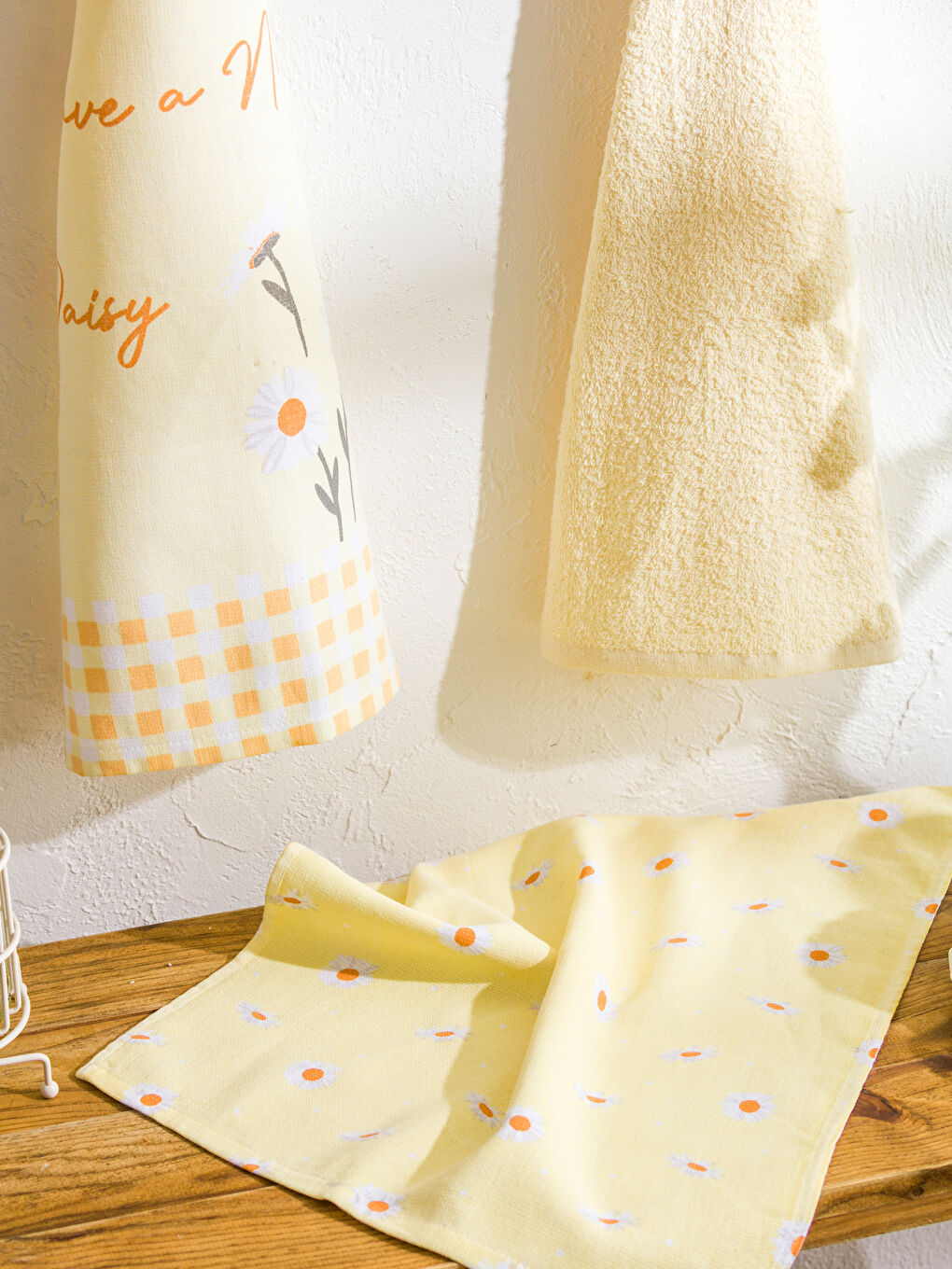 منشفة شاي مُزهرة ٣ قطع 40x50 سم-2