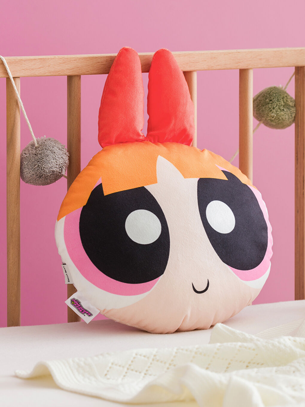 LCW HOME Karışık Baskılı Powerpuff Girls Nakışlı Bebek Kırlent 33 Cm