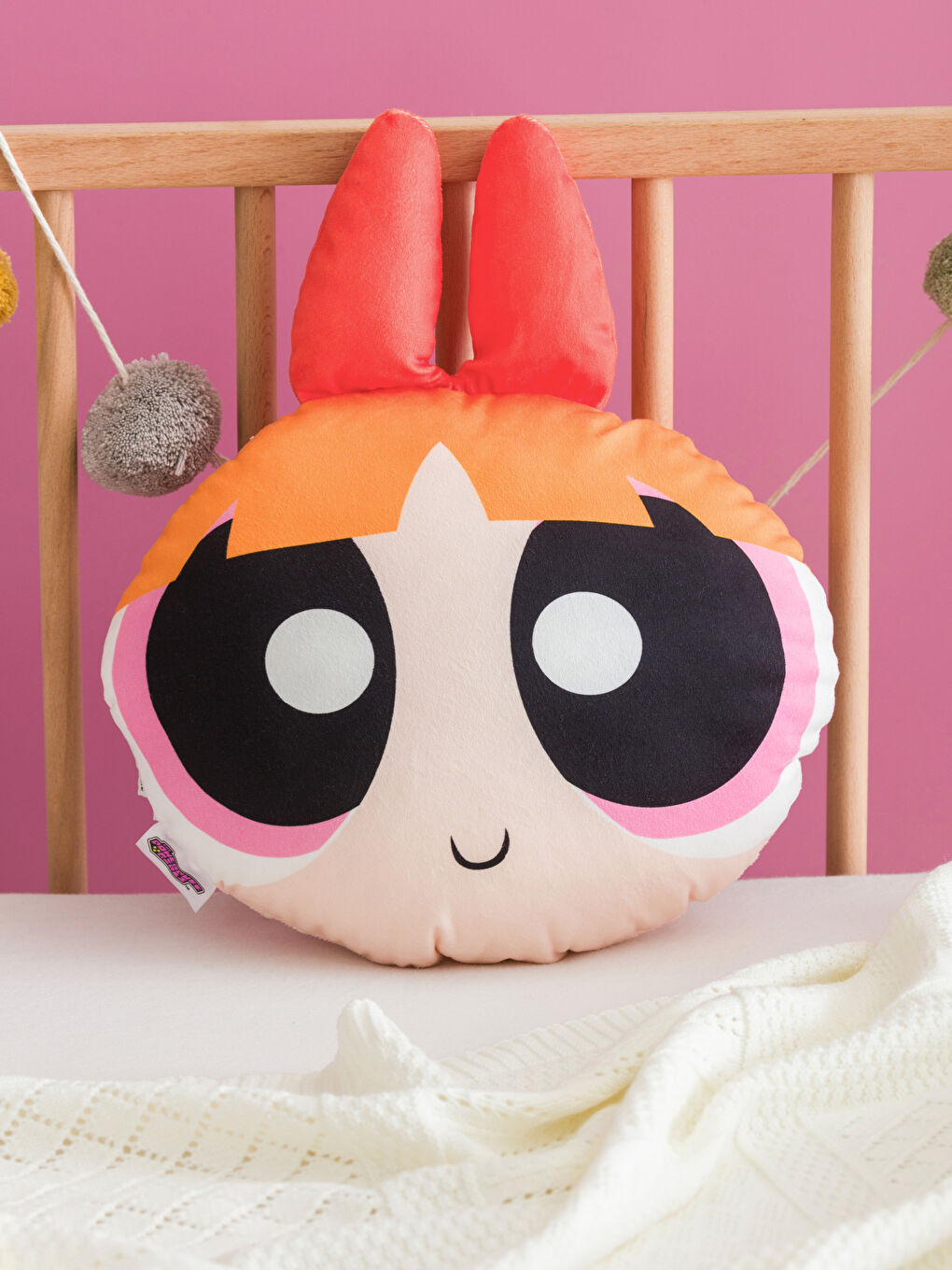 LCW HOME Karışık Baskılı Powerpuff Girls Nakışlı Bebek Kırlent 33 Cm - 1