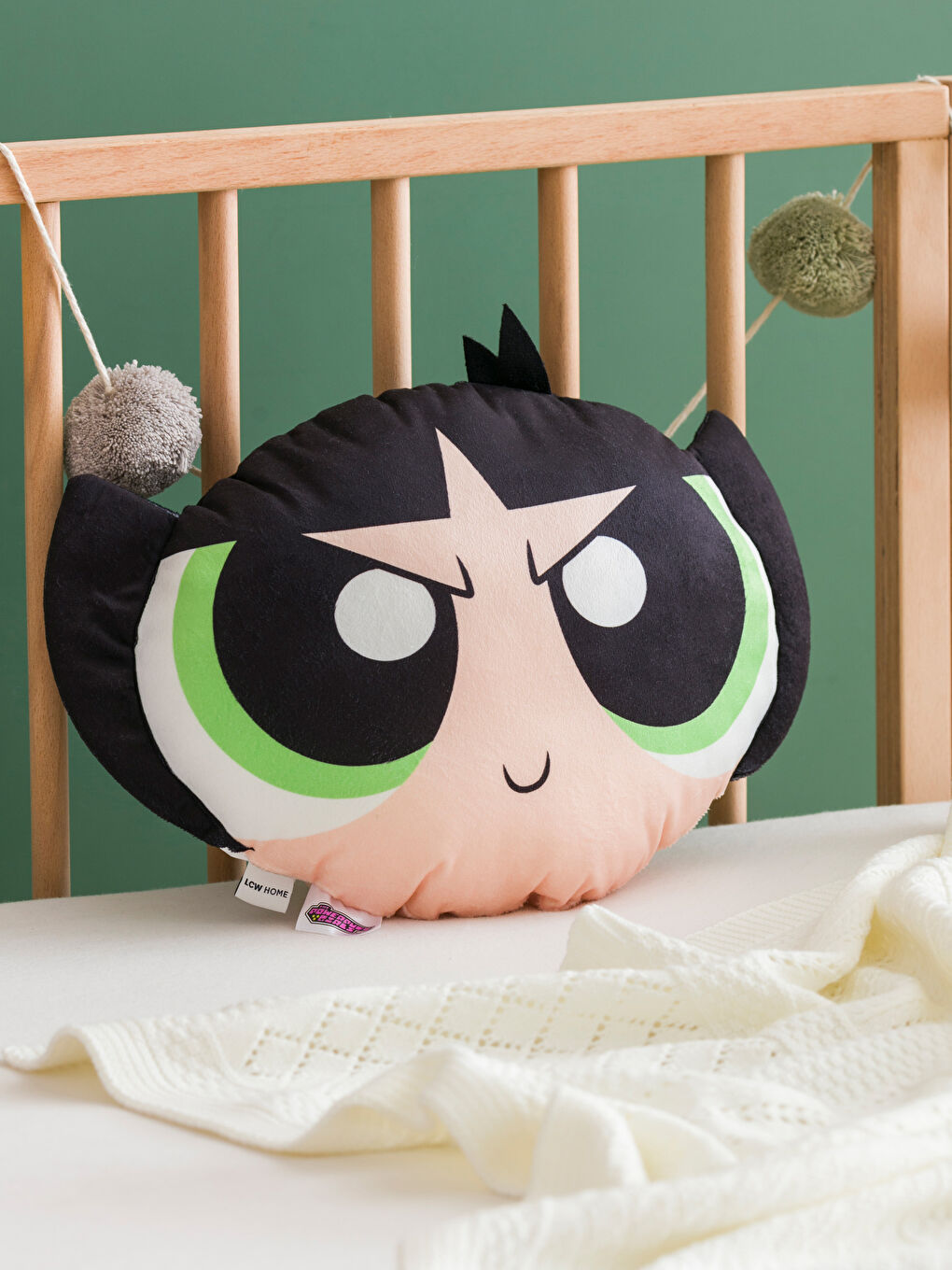 LCW HOME Karışık Baskılı Powerpuff Girls Nakışlı Bebek Kırlent 38 Cm