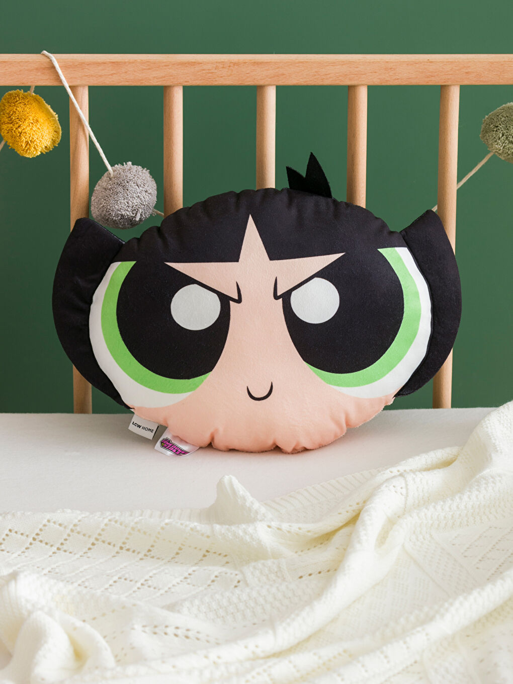 LCW HOME Karışık Baskılı Powerpuff Girls Nakışlı Bebek Kırlent 38 Cm - 1