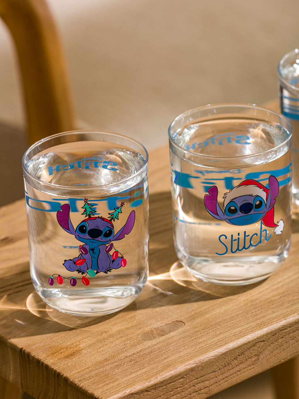 LCW HOME Karışık Stitch Baskılı Cam Bardak Seti 3'lü 350 Ml - 3