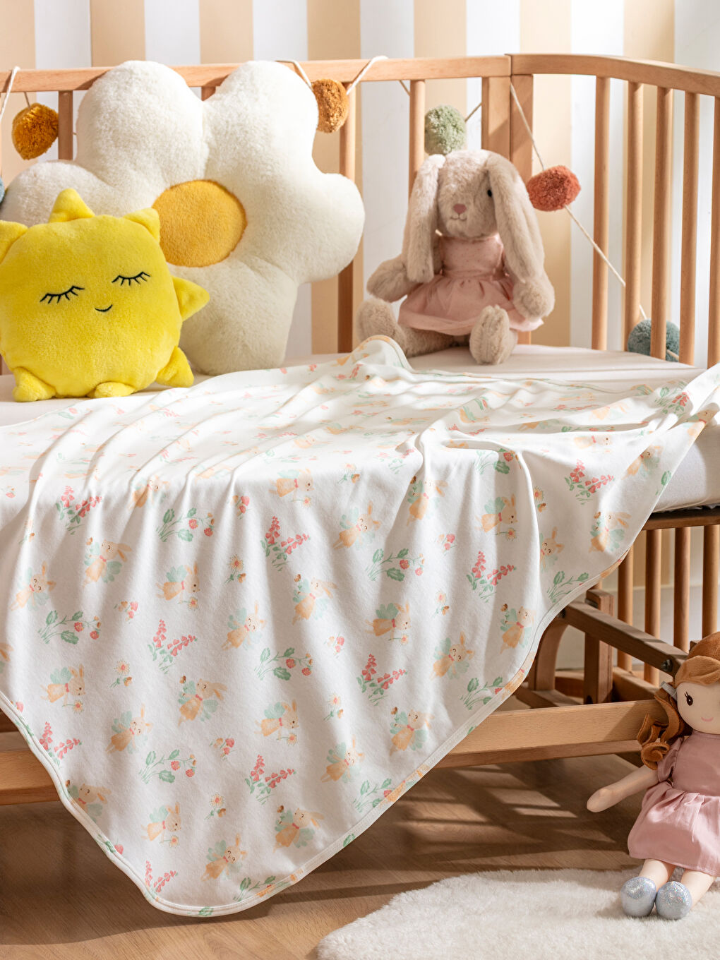 LCW HOME Printed Baby Girls' Blanket 90x100 cm -W53960Z1-LRA