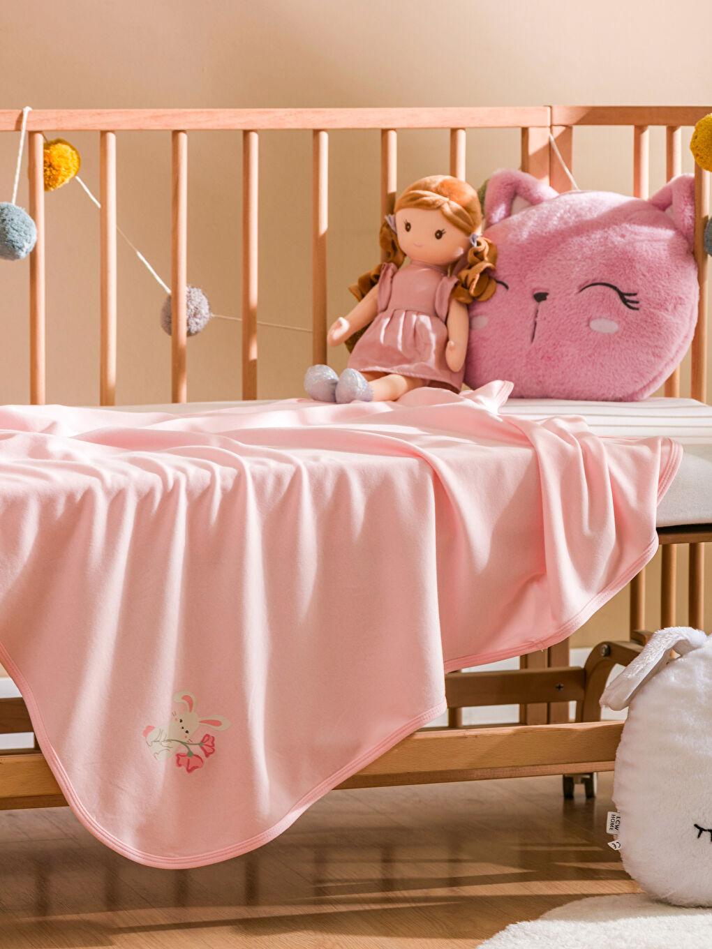 LCW baby Baby Girl PINK Baby's Blanket -W53961Z1-JM1
