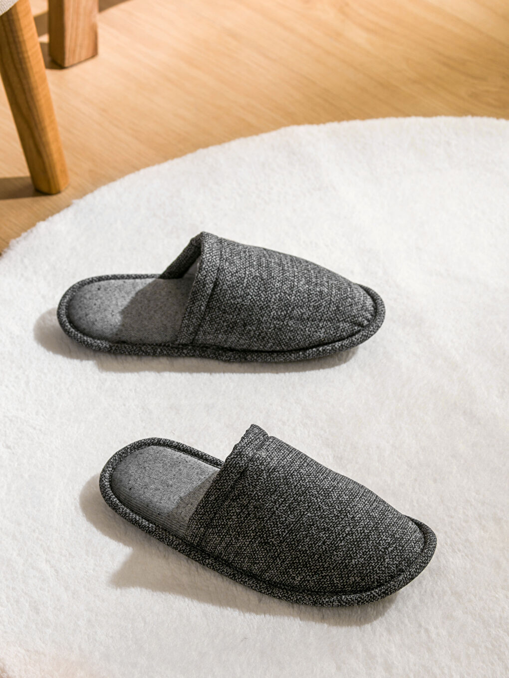 Antrasit Erkek Ev Terliği-1