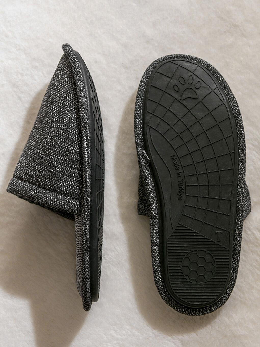 Antrasit Erkek Ev Terliği-3